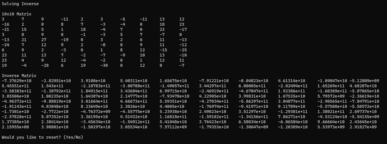 Memory/scalability snippet